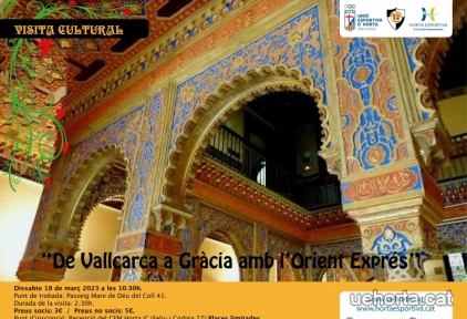 Visita Cultural "De Vallcarca a Gràcia amb l'Orient Exprés"