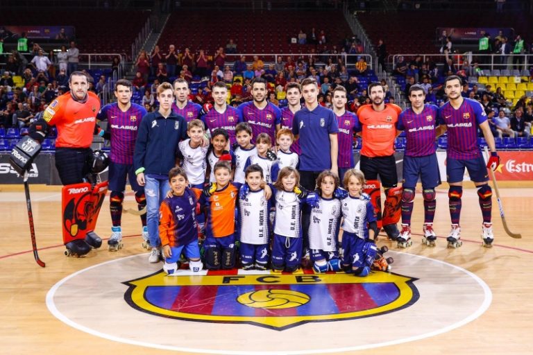 Els més petits de la secció convidats al Palau Blaugrana