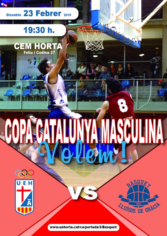 COPA CATALUNYA MASCULINA. U.E. HORTA Vs. LLUÏSOS DE GRÀCIA