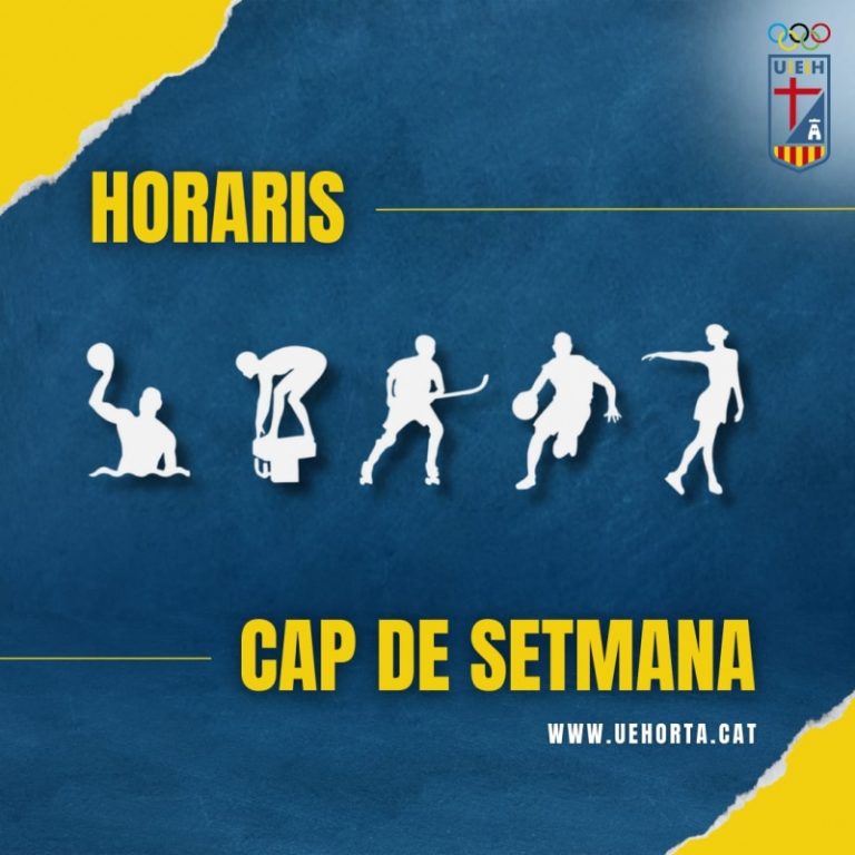 HORARIS DE LES COMPETICIONS DESTACADES DEL CAP DE SETMANA