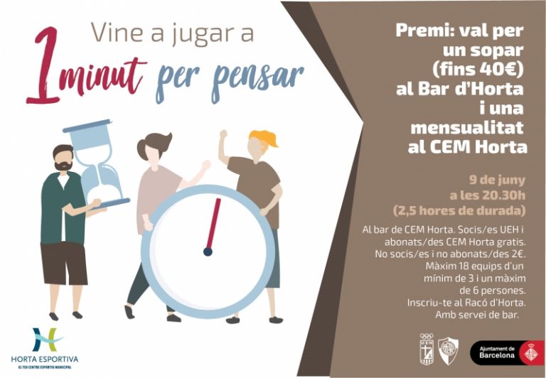 UN MINUT PER PENSAR