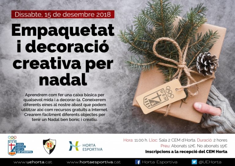 Taller d’empaquetat i decoració creativa nadalenca
