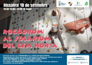 ROCÒDROM AL SOLÀRIUM DEL CEM HORTA