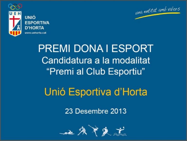 Vota per la UE d’Horta als premis Dona i Esport!