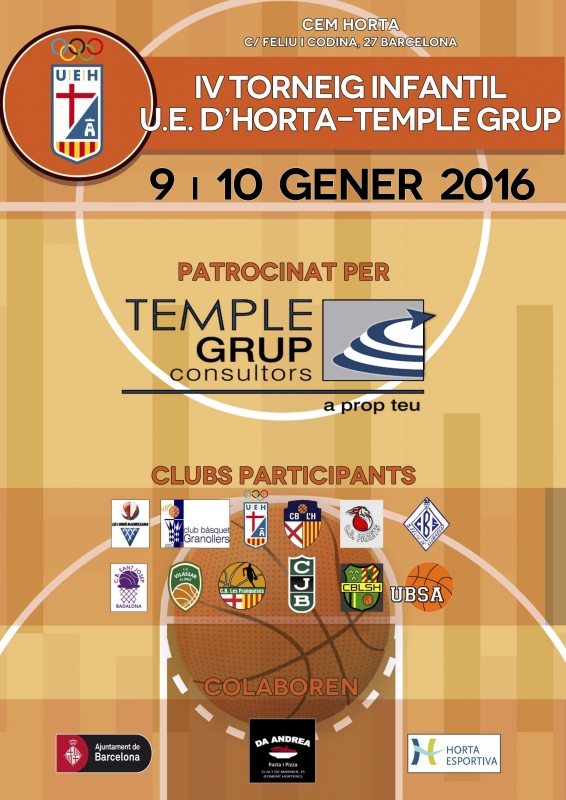 IV EDICIÓ TORNEIG INFANTIL U.E. D’HORTA – GRUP TEMPLE