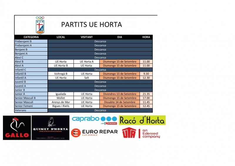 Benvinguda a la nova temporada