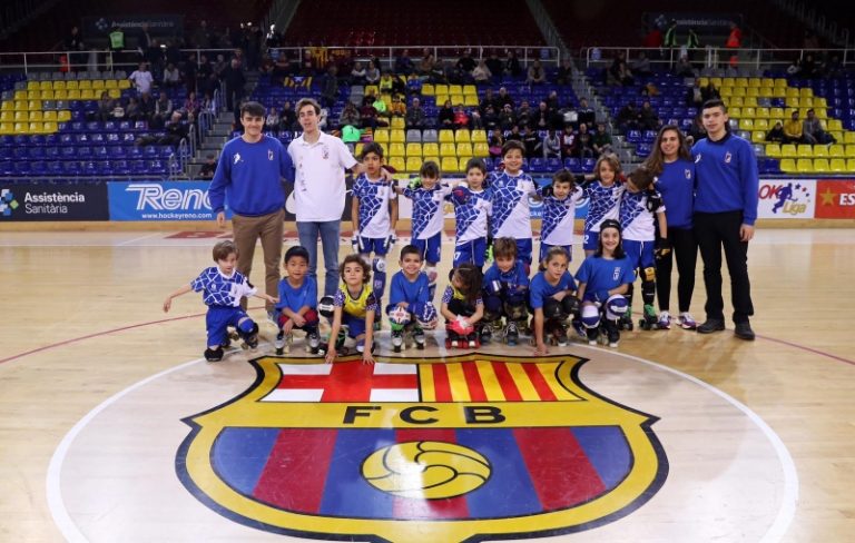 Els més petits de la secció convidats al Palau Blaugrana