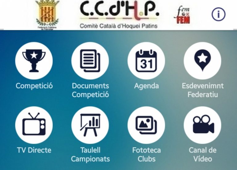 NOVA APP DE LA COMPETICIÓ CATALANA D’HOQUEI PATINS