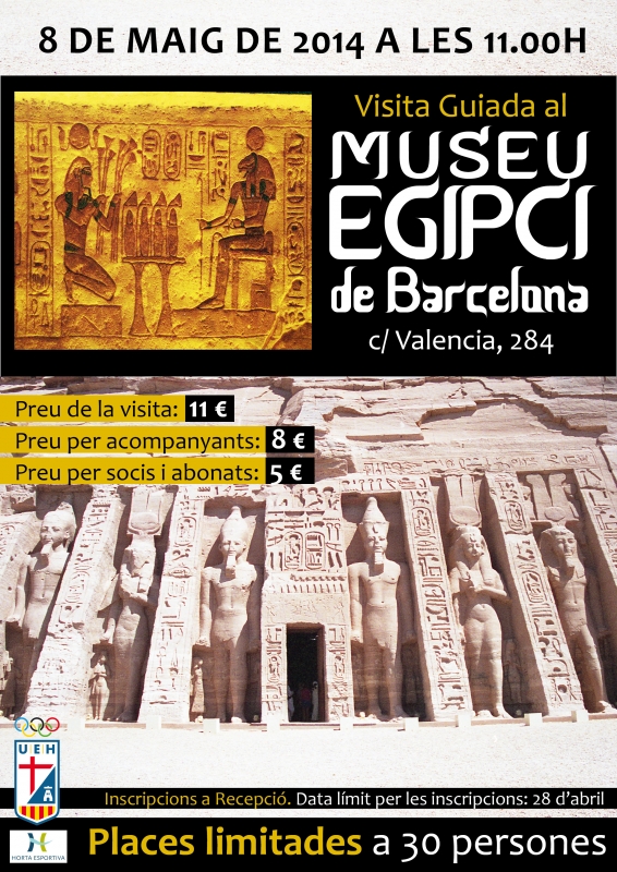 Vine al Museu Egipci de Barcelona amb la UE d’Horta