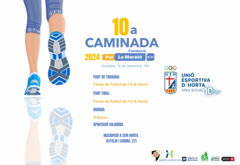 10a Caminada per la Marató de l’Àrea Social: Celebrem 10 anys de solidaritat!