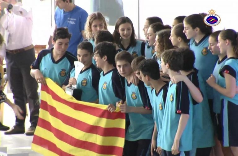 Hugo Castro subcampió amb la selecció catalana de natació