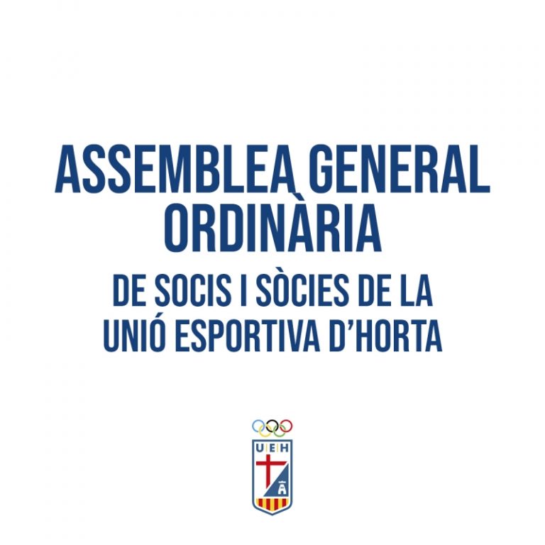 Assemblea General Ordinària de Socis i Sòcies