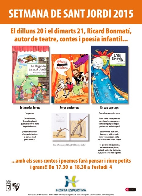 Un Sant Jordi molt especial al CEM d’Horta