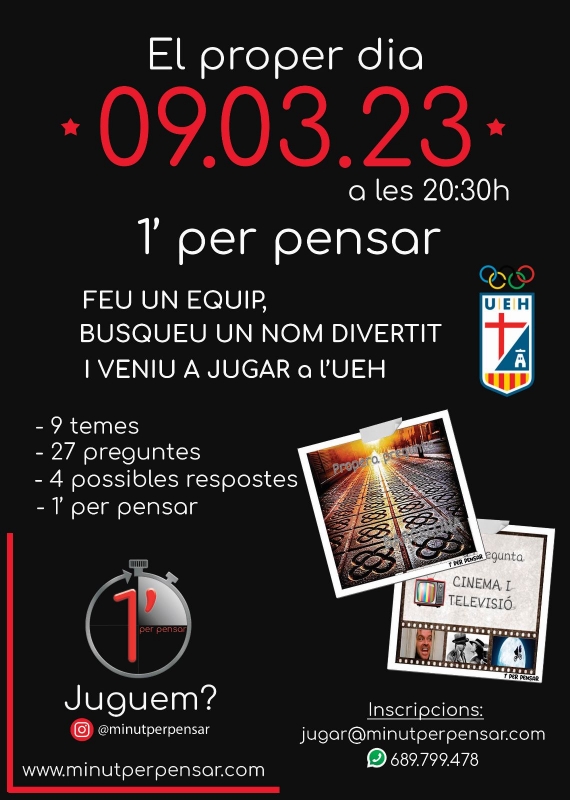 "Un minut per pensar"