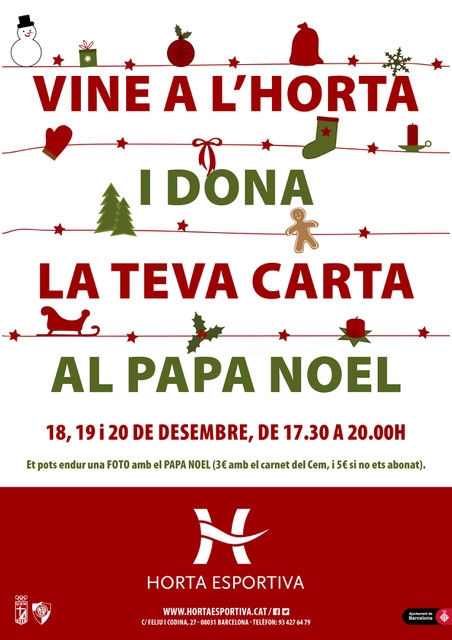 El Pare Noel arriba al CEM Horta!