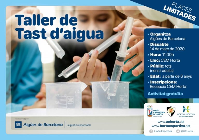 Taller Tast d’Aigua