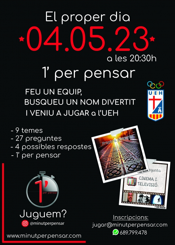 "1 MINUT PER PENSAR"