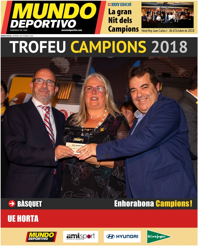 La secció de bàsquet a la gran Nit dels campions de Mundo Deportivo