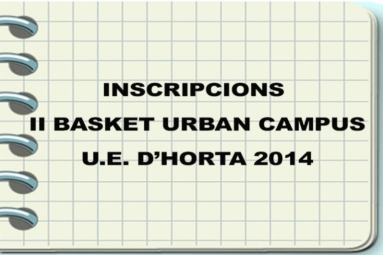 Ja està obert el període d’inscripció al II Basket Urban Campus