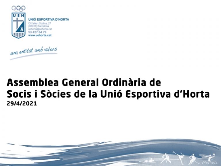 Assemblea General Ordinària de Socis i Sòcies