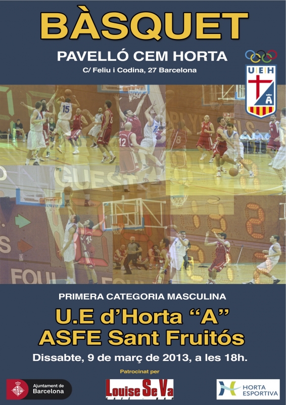 Proper partit Sènior "A" dissabte 9 de març