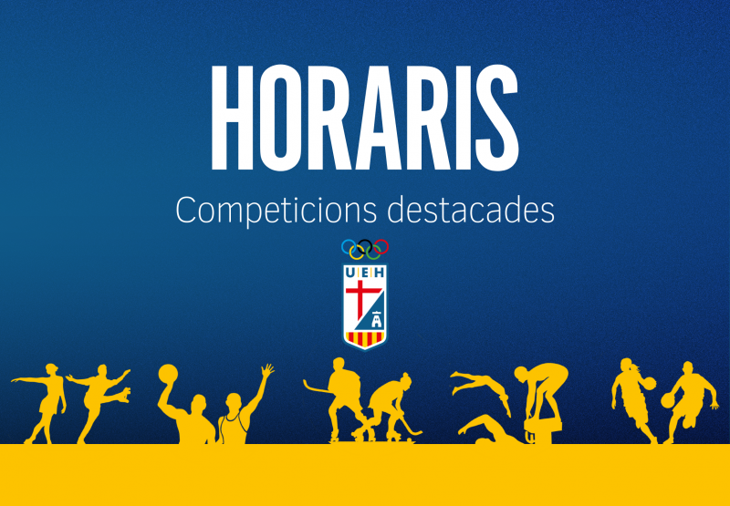 Horaris de les competicions destacades del cap de setmana