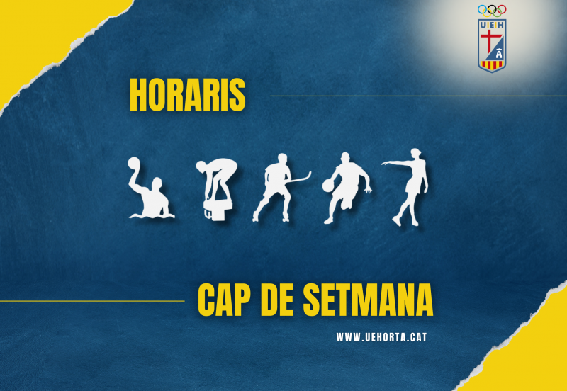 HORARIS DE LES COMPETICIONS DESTACADES DEL CAP DE SETMANA