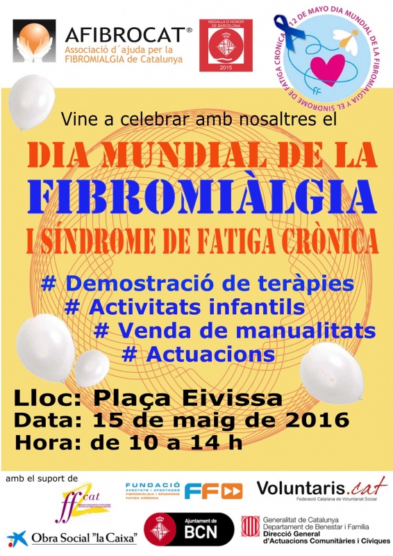 Vine a la festa de la Fibromiàlgia!