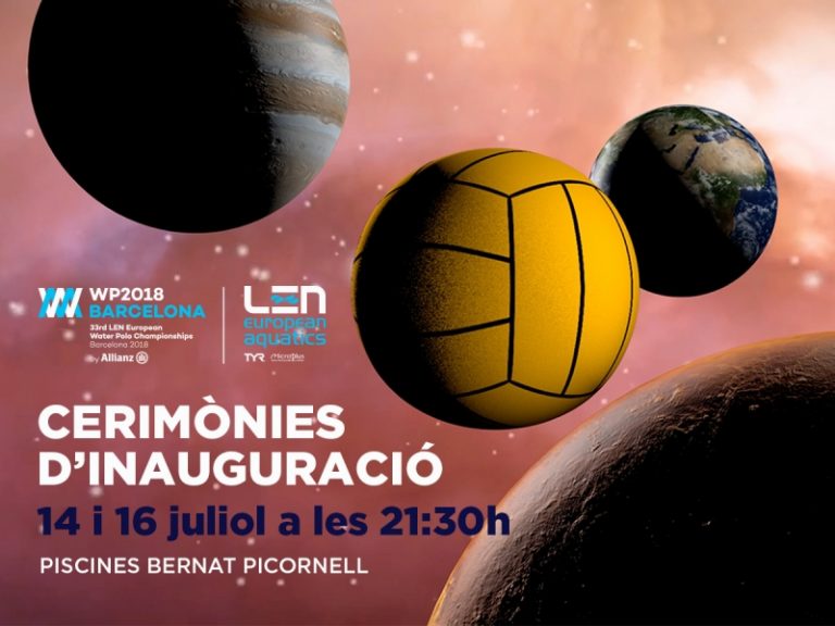 Cerimònia inaugural dels Campionats d’Europa de waterpolo Barcelona 2018