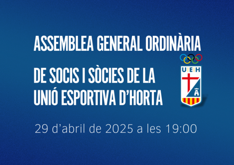 Assemblea general ordinària de socis i sòcies de la UEH