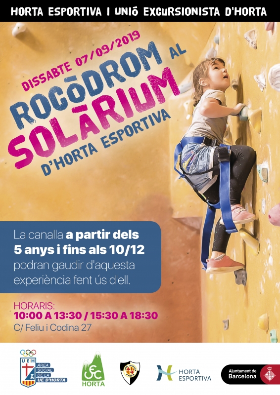 Rocòdrom infantil al CEM Horta