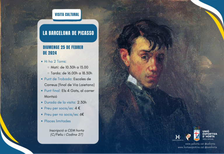 Sortida de febrer de l’Àrea Social. La Barcelona de Picasso