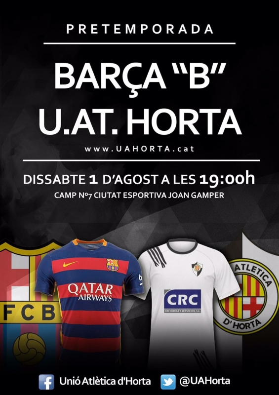 La UA d’Horta es mesura al Barça B el dissabte a les 19:00h a la Ciutat Esportiva