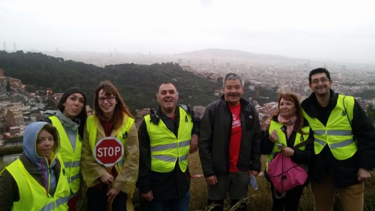 La Unió Esportiva d’Horta, recolzant la segona edició del Cross Tres Turons