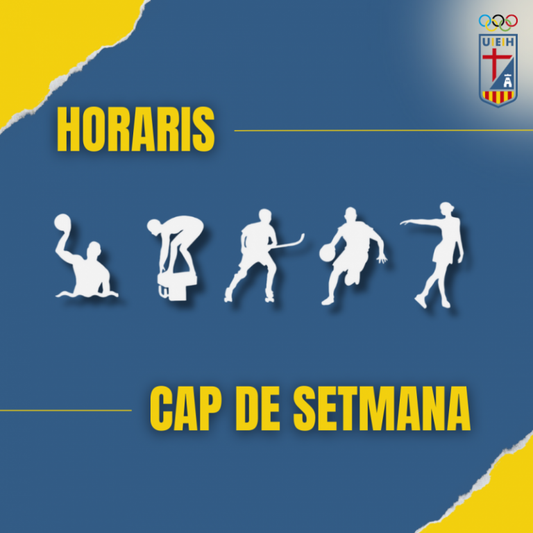 HORARIS DE LES COMPETICIONS DESTACADES DEL CAP DE SETMANA