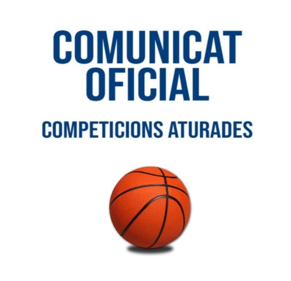 Comunicat oficial: competicions aturades