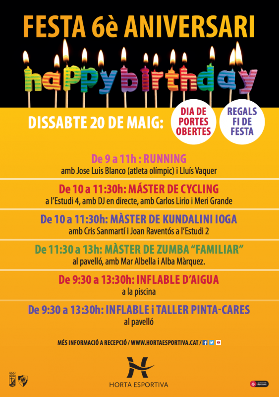 Festa d’aniversari Horta Esportiva