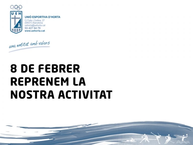 Reprenem la nostra activitat