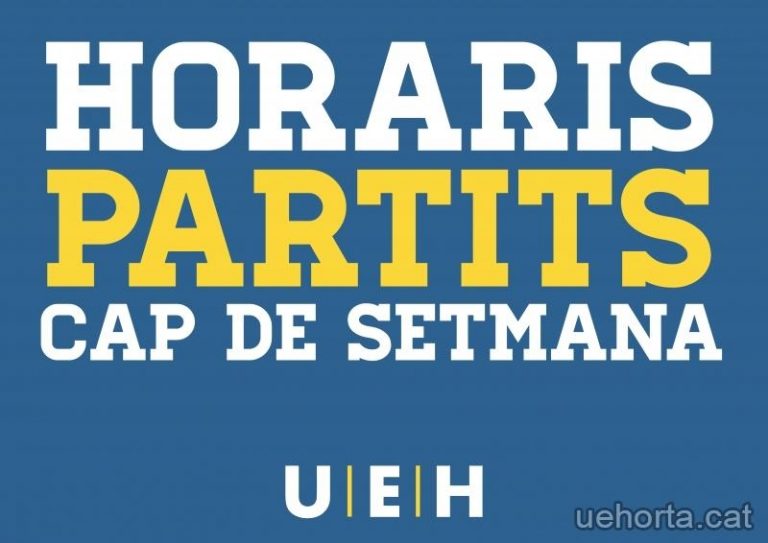 PARTITS DEL CAP DE SETMANA