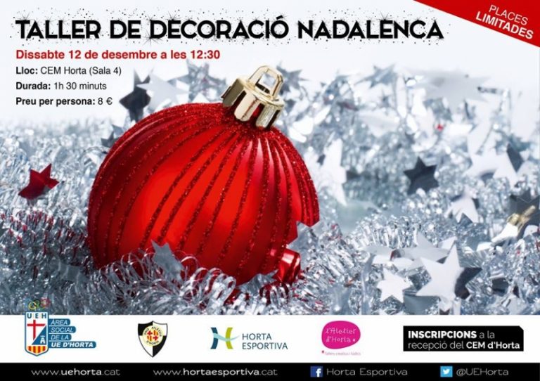Apunta’t al Taller de decoració nadalenca