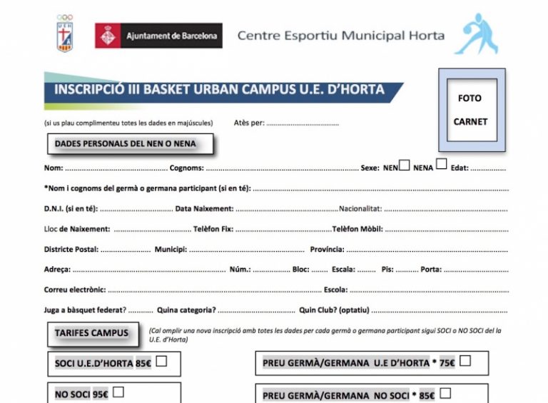 Obertes les inscripcions pel III Basket Urban Campus