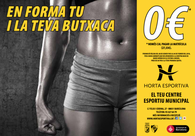 HORTA ESPORTIVA: Gener gratis!