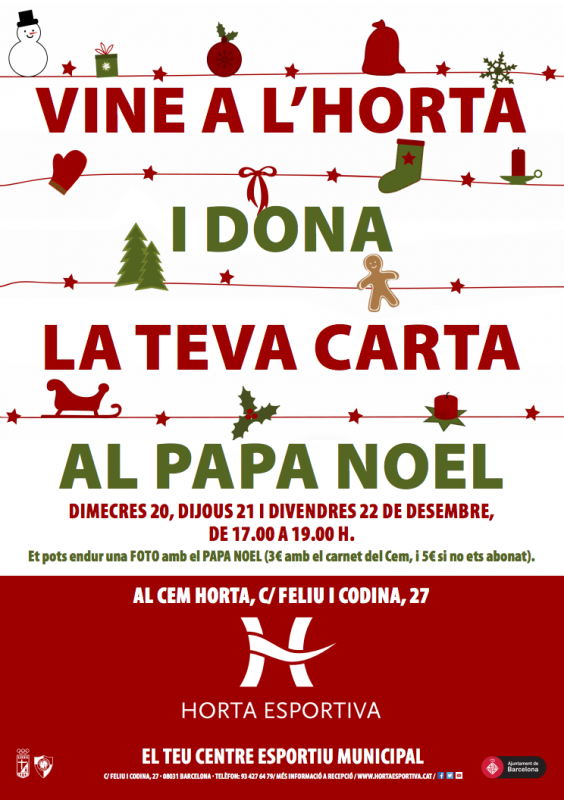 El Pare Noel arriba a l’Horta!