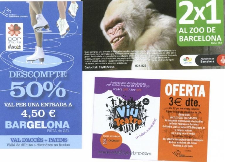 Entrades per a diverses activitats