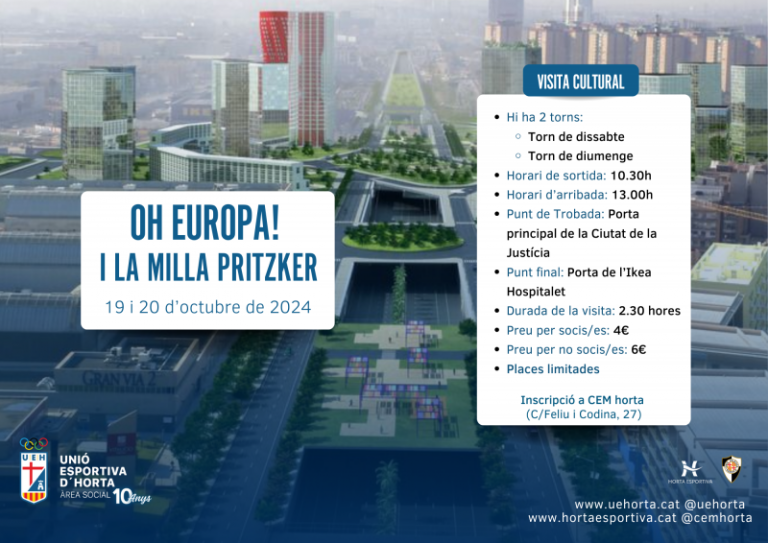 Sortida cultural d’octubre de l’Àrea Social: Oh Europa! i la milla Pritzker