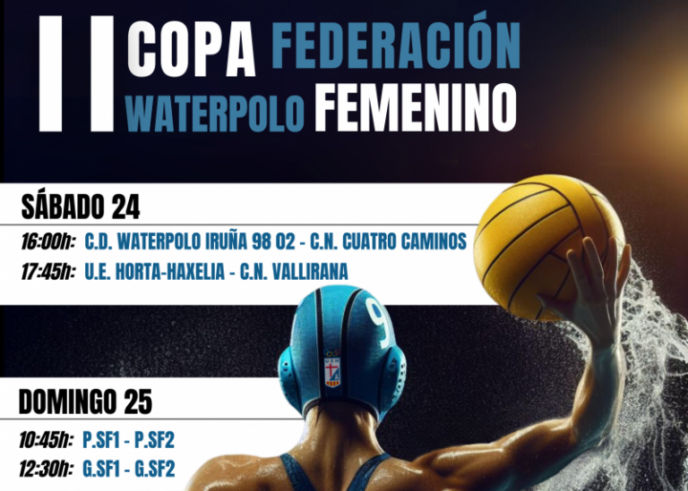 Cap de setmana de waterpolo amb la 2a Copa Federación Femenina i Masculina